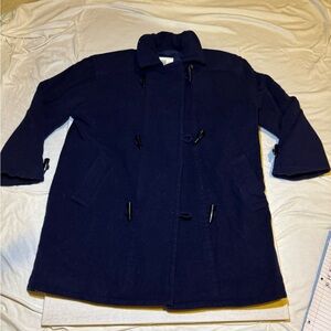 London Fog Dark Blue Pea Coat